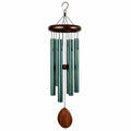 Carillon éolien 90 cm métal et bois bleu vert style suspendu décoratif